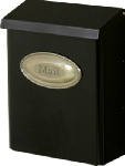 Gibraltar DVK00000 Vertical Style Locking Wall Mount Mailbox, Black [並行輸入品]