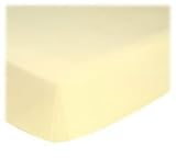 SheetWorld Fitted Basket Sheet - Soft Yellow Jersey Knit - Solid Colors by sheetworld