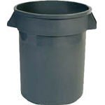 [T-8194407]ラバーメイド　ラウンドブルートコンテナ　スリット付き　７５．７Ｌ　グレイ 262075