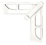 C・R・Laurence pl15758 CRLホワイトAndersen 3 / 4 " x 7 / 16 "プラスチック画面フレームコーナー20 / Pk