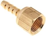 ProPlus 261052鉛フリー真鍮ホースバーブ回転アダプターwith、1 / 4 " Barb X 3 / 8 " Female Flare