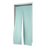 のれん 暖簾 カーテン 間仕切り 1級遮光防炎 無地 目隠し 横巾 72cm 13サイズ 11色 1級遮光 防炎 遮熱 保温 省エネ ウォッシャブル 高機能 日本製 (180cm グリーン)