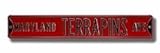 Maryland Terrapins Ave Street Sign