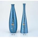 竹中銅器　86-02　銅製花瓶　一輪生槍梅　No.17