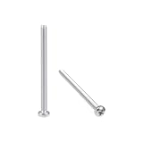 uxcell m3 ネジ 機械ねじ ボルト M3x40mm シルバーグレー なべ小ねじ 304ステンレス鋼 30個入り