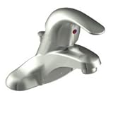 Moen洗面所蛇口withポップアップ1 / 2 " Adler 4インチセンターB。ニッケル