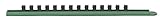 GearWrench 83110 3/8-Inch Dr Slide Skt Rail, Green [並行輸入品]