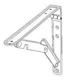 Ultra Hardware 11030 of 2 Folding Shelf Bracket Finish: Grey [並行輸入品]