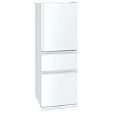 三菱電機 冷蔵庫 2段チルドで食品をたっぷり収納、整理もしやすい MR-C33K-W