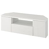 ぼん家具 【完成品】 テレビ台 コーナー ローボード コーナーテレビ台 幅120cm 最大46型 テレビボード 引き出し付き 収納 ホワイト