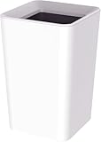 アスベル 袋が見えないゴミ箱 6.6L 角型 ふたなし シンプル デザイン 幅20.2cm 日本製 ゴミ袋隠し 二重構造 リビング 寝室 洗面所 トイレ キッチン 白 ホワイト AZ・ルクレールCV ASVEL