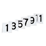 数字札 １～１２ ６枚入り KS-B札(1)黒