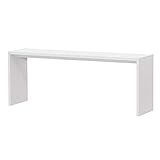 岩附(IWATSUKI) コンソールテーブル ホワイトウッド 幅180cm 奥行44.5 高さ70.2 幅木よけ加工無し オーダー OC-70180DWW