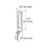CRL Sliding Screen Door Latch Strike, 1/4" Grip, 3/8" Wide [並行輸入品]