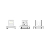 イーガジェット(yi gadget) スマートケーブル専用 マグネット端子 3点セット lightning端子 Micro-USB端子 Type-C端子 (ケーブルなし/端子のみ)