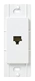 Lutron SC-PJ-SW Satin Colors Phone Jack, Snow [並行輸入品]