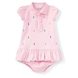 ラルフローレンの子供服　POLO　RALPHLAWREN　ベビー　女の子ツーピースセット　８０ｃｍ [並行輸入品]