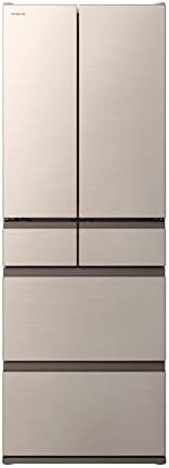 日立 冷蔵庫 幅65cm 540L フレンチドア R-HW54S N ハーモニーシャンパン 日本製 大容量 まるごとチルド