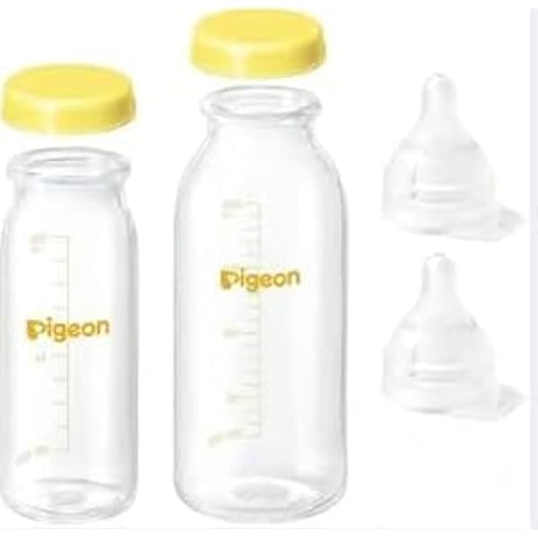 Amazon | ピジョン 母乳実感 直付け 哺乳瓶200mlセット 透明（低負担 