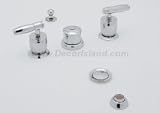 Rohl mb1947lmtcbマイケル・バーマンWidespread Bidet Faucet切替弁真空遮断器とメタルレバーハンドル、Tuscan真鍮