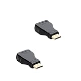 HDMi アダプター 2点セット,ミニHDMi変換 (Mini HDMI 変換アダプター,2PCS)