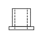 キャップfor二つ折りワードローブドアピボットピン