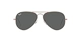 [レイバン] サングラス RB3025 AVIATOR LARGE METAL ROSE GOLD Frame/DARK GREY Lens 55