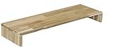 WOODPRO アカシア モニター台 デスクシェルフ 幅84cm 高さ7cm 奥行23cm 無塗装 完成品 木製 モニタースタンド 卓上 パソコン台 ディスプレイ台 机上台 コの字ラック 受注生産
