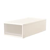 [幅39×奥行74×高さ22cm] 収納ケース プラスチック 押入れ用 ストラ７４M ホワイト