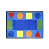 Joy Carpets Kid Essentials Early Childhood Sitting Shapes Rug Multicolored 10'9 x 13'2 [並行輸入品]