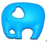SillyMunk TM Silicone Teething Animal Pendants - Elephant (Blue) by SillyMunk TM
