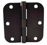 Next Day MRO 805711 Oil Rubbed Bronze Interior Door Hinges 5/8-Inch Radius, 3.5 L x 3.5 H Inches, 30