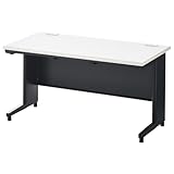 オフィスコム 法人様向け オフィスデスク スチールデスク 幅1400×奥行700×高さ720mm 平机 ブラック/ホワイト OC-SD147HB-WHBK