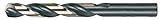 Cle-Line C18061 Heavy Duty Jobber Length Drill, High Speed Steel, Black and Gold Finish, Straight Sh