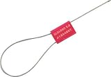 ＬＡＭＰ 封印具ワイヤーロック 径３．５ １袋１０個入（２６０－０１３－５２２