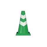 ミニスコッチコーン 緑/白(2個) 　※1個から購入できます。 450mm（高さ）