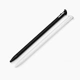 スカーレットnet NEW 3DS用 タッチペン 2本セット 白 黒 交換用 入力ペン 互換品(NEW3DS)