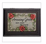 Carson Home Accents 190402 Music Box - New Dimensions-Amazing Grace - 8 x 6 in.