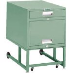 【メーカー直送】TRUSCO BCD型作業台用ワゴン ロッカー H620 グリーン BCD1K-8500 【2401495】