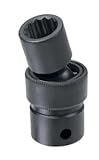 Grey Pneumatic 1112UM 0.38 in. Drive X 12 mm Standard Universal- 12 Point