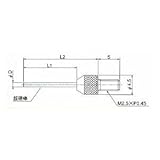 テクロック (TECLOCK) 超硬付フラットニードル測定子 ZS-578