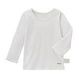 [ミキハウス] Ｔシャツ 肌着 長袖 無地 シンプル 女の子 ベビー キッズ 子供服 抗菌 抗ウイルス 日本製 綿100％ 10-2432-497 110cm 白