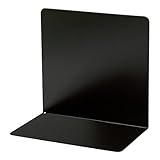 ソニック ブックエンド マグネット付 L型 ワイド 黒 DA-7164-D 【まとめ買い3個セット】