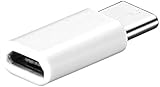充電アダプター、USB-C Type-C-Zte用マイクロUSB充電アダプター-ホワイト1個