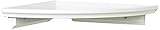 InPlace Shelving 0199020 10-Inch by 10-Inch Corner Shelf Kit, White [並行輸入品]