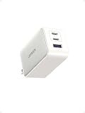 UGREEN Nexode 65W 急速 充電器 Type-C 3ポート【USB-C *2とUSB-A*1】PD3.0 PPS GaNII 折り畳み式 iphone17/16/15/MacBook/iPad/Galaxy/Android/PC/45w/30w対応 PSE適合 [白い]