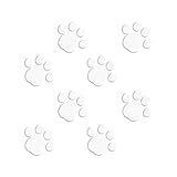 ForzaGroup 肉球 カッティング ステッカー シール 足跡 猫 犬 かわいい 車 防水 8個セット (12-01)