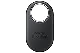Samsung SmartTag2 (2023) Bluetooth + UWB、IP67 防水・防塵、アプリで検索可能、バッテリー寿命1.5年 - ブラック (国際版)。