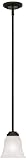 Westinghouse 6220100 Wensley One-Light Interior Pendant, Oil Rubbed Bronze Finish with White Alabast