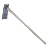王将 ステンレス家庭鍬(焼入品) 柄付